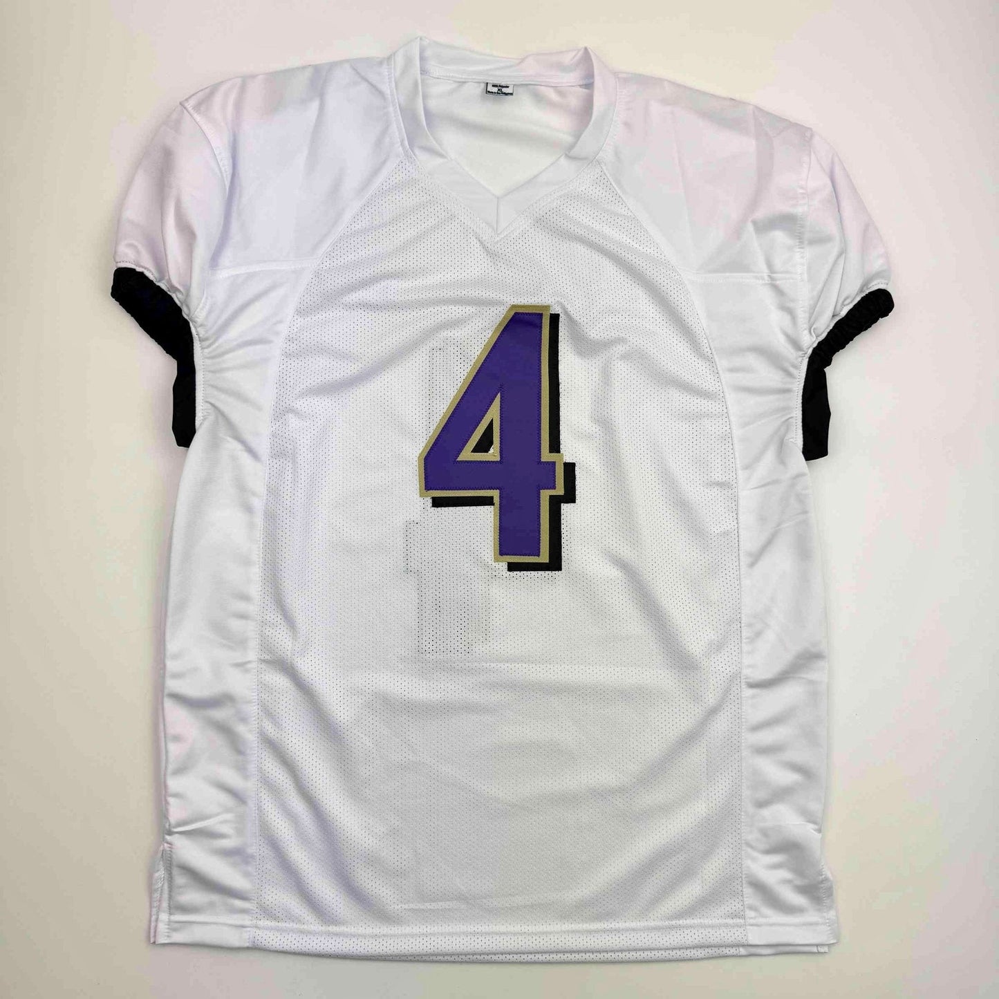 Autographed/Signed Zay Flowers Baltimore White Football Jersey Beckett BAS COA