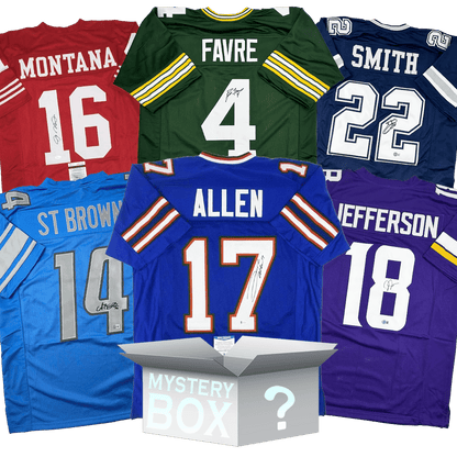 Random Autographed/Signed Football Jersey Mystery Box with PSA JSA or Beckett COA