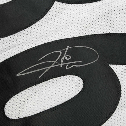 Autographed/Signed Hines Ward Pittsburgh White Football Jersey Beckett BAS COA