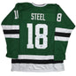 Autographed/Signed Sam Steel Dallas Green Hockey Jersey Beckett BAS COA