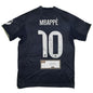 Autographed/Signed Kylian Mbappe Real Madrid Navy Blue Soccer Jersey Panini Authentic COA