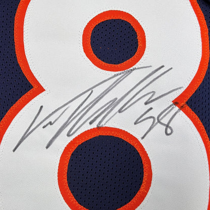 Autographed/Signed Von Miller Denver Blue Football Jersey Beckett BAS COA