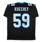 Autographed/Signed Luke Kuechly HOF 26 Carolina Black Football Jersey Beckett BAS COA