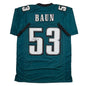 Autographed/Signed Zack Baun Philadelphia Green Football Jersey Beckett BAS COA