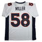 Autographed/Signed Von Miller Denver White Football Jersey Beckett BAS COA