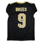 Autographed/Signed Drew Brees New Orleans Black Pro Cut Football Jersey Beckett BAS COA