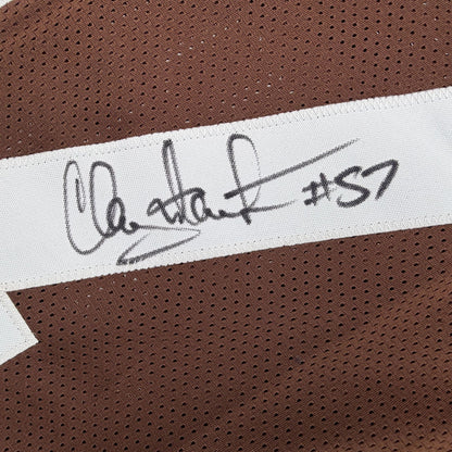 Autographed/Signed Clay Matthews Jr Cleveland Brown Football Jersey Beckett BAS COA