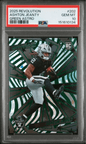 Graded 2025 Panini Revolution Ashton Jeanty #202 Green Astro /699 Rookie RC Football Card PSA 10 Gem Mint
