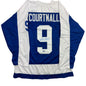 Autographed/Signed Russ Courtnall Toronto Blue Hockey Jersey Beckett BAS COA