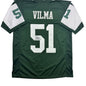 Autographed/Signed Jonathan Vilma New York Green Football Jersey JSA COA