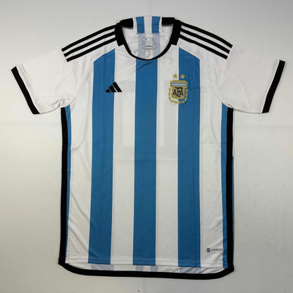 Autographed/Signed Lionel Leo Messi Argentina Blue Soccer Jersey Beckett BAS COA