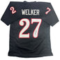 Autographed/Signed Wes Welker Texas Tech Black College Football Jersey JSA COA
