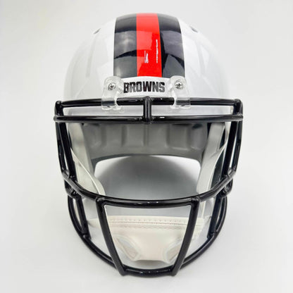 Autographed/Signed Myles Garrett Cleveland Browns Flash Full Size FS F/S Replica Football Helmet Beckett BAS COA