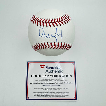 Autographed/Signed Aaron Judge Rawlings Official Major League Baseball ROML Fanatics COA