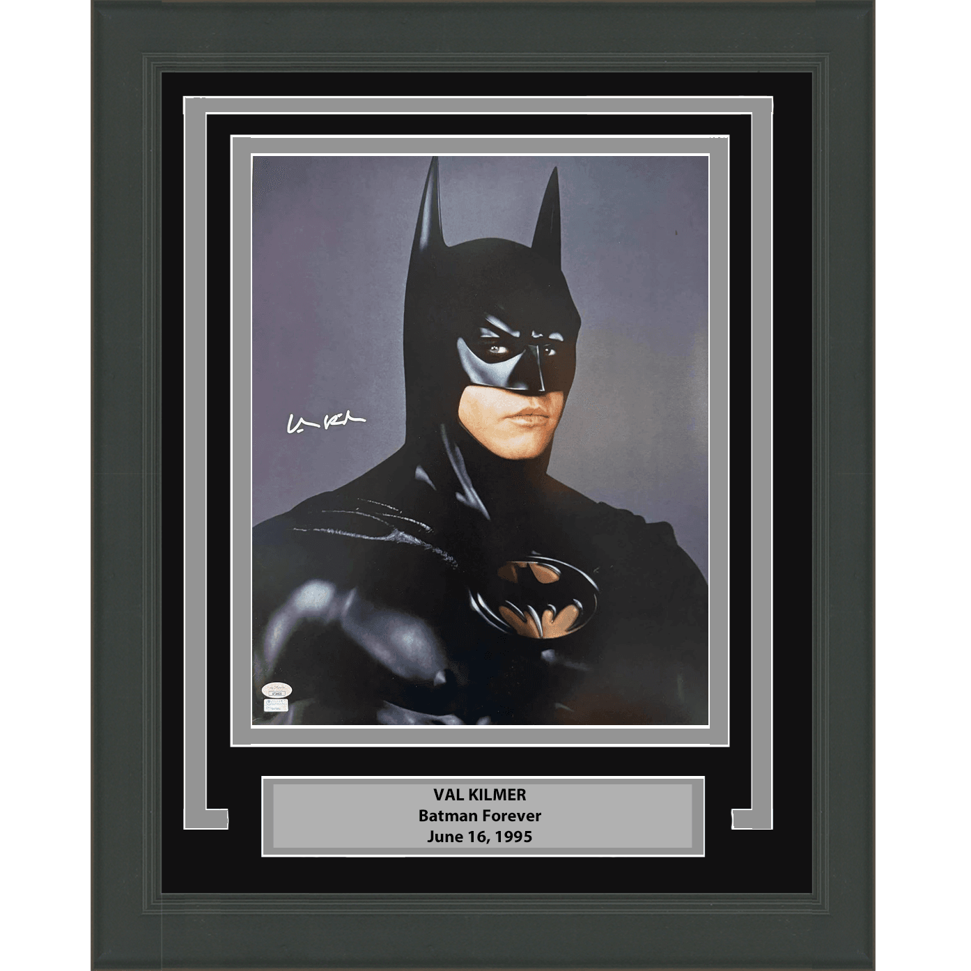 Framed Autographed/Signed Val Kilmer Batman Forever Movie 16x20 Photo JSA COA