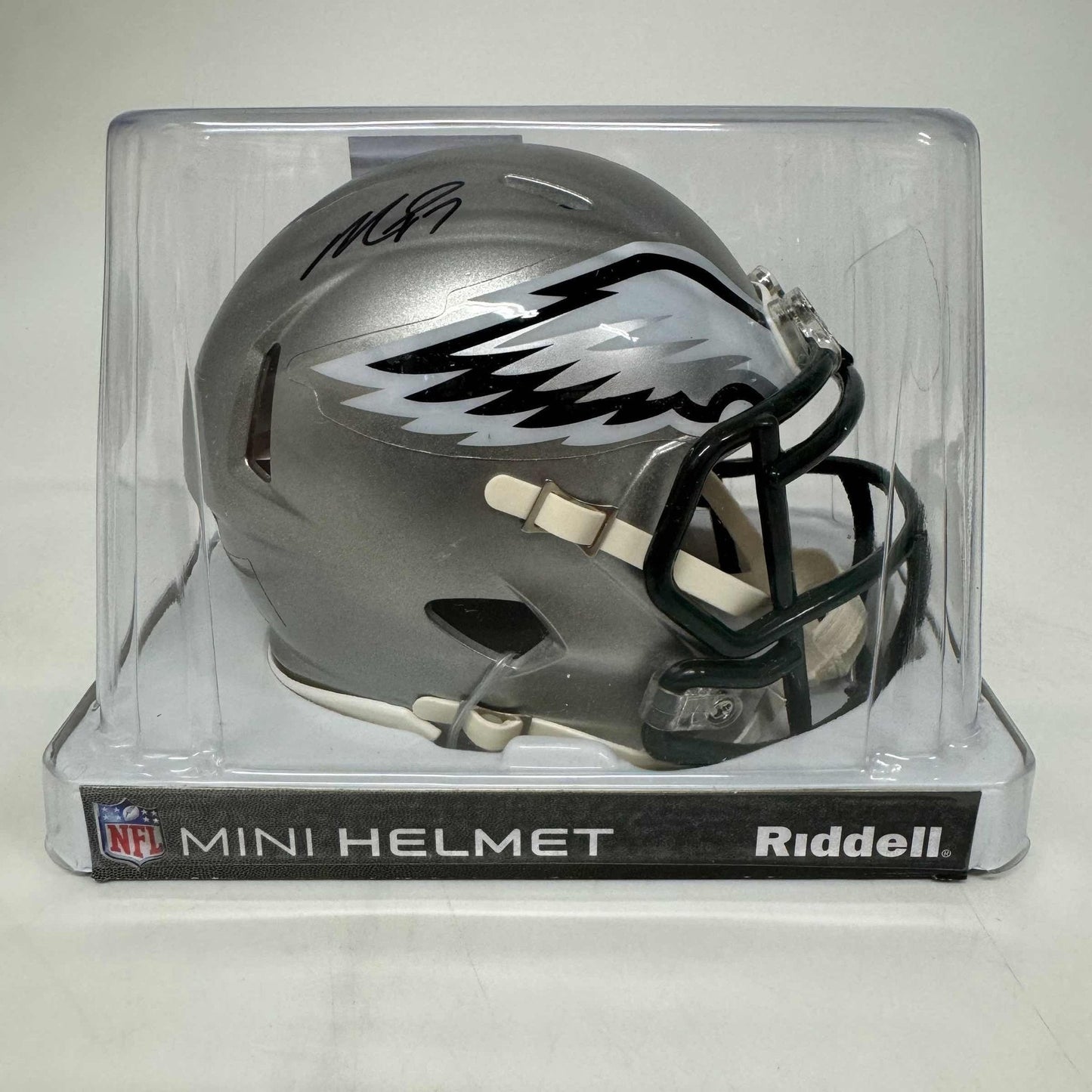 Autographed/Signed Michael Mike Vick Philadelphia Eagles Flash Mini Football Helmet JSA COA