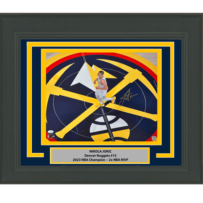 Framed Autographed/Signed Nikola Jokic Denver Nuggets 16x20 Basketball Photo JSA COA #2