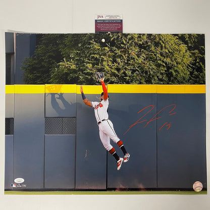 Autographed/Signed Ronald Acuna Jr. Atlanta Braves 16x20 Baseball Photo JSA COA #4