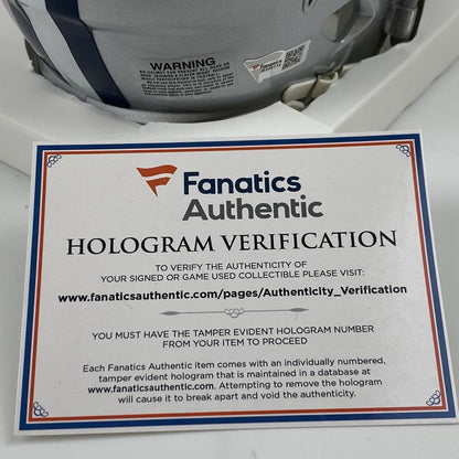 Autographed/Signed Micah Parsons Dallas Cowboys Mini Football Helmet Fanatics COA