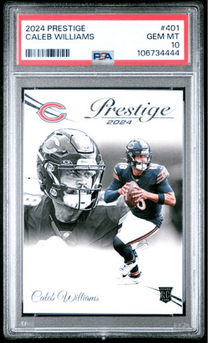 Graded 2024 Panini Prestige Caleb Williams #401 Rookie RC Football Card PSA 10 Gem Mint