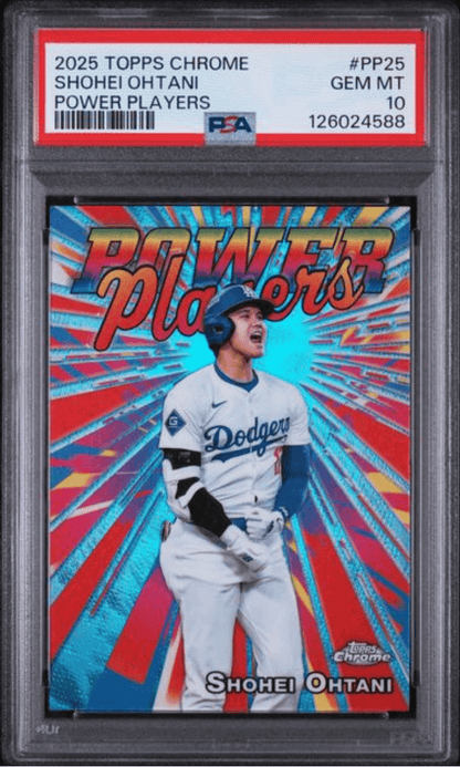 Graded 2025 Topps Chrome Shohei Ohtani #PP25 Power Players Baseball Card PSA 10 Gem Mint