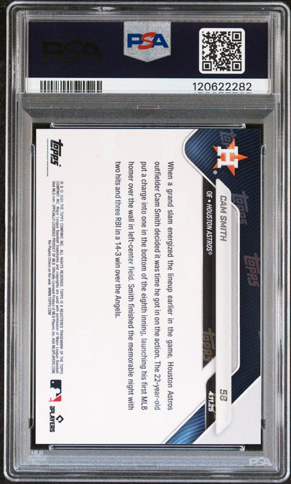 Graded 2025 Topps Now Cam Smith #58 Rookie RC Baseball Card PSA 10 Gem Mint