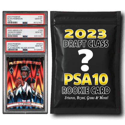 PSA 10 Graded 2023 NFL Rookie Card Mystery Pack (Bijan, Gibbs, Njigba & More!)