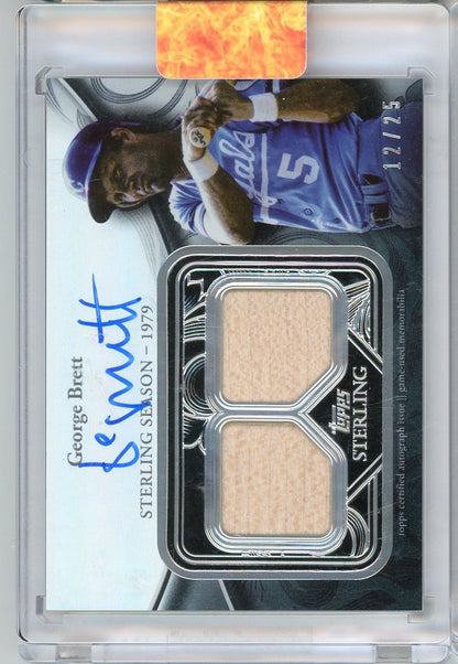 2024 Topps Sterling Sterling Season 1979 George Brett #SSAR-GB Game Used Memorabilia Autograph /25 Baseball Card