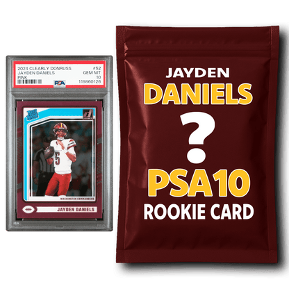 Jayden Daniels PSA 10 Graded Football Rookie Card Mystery Pack