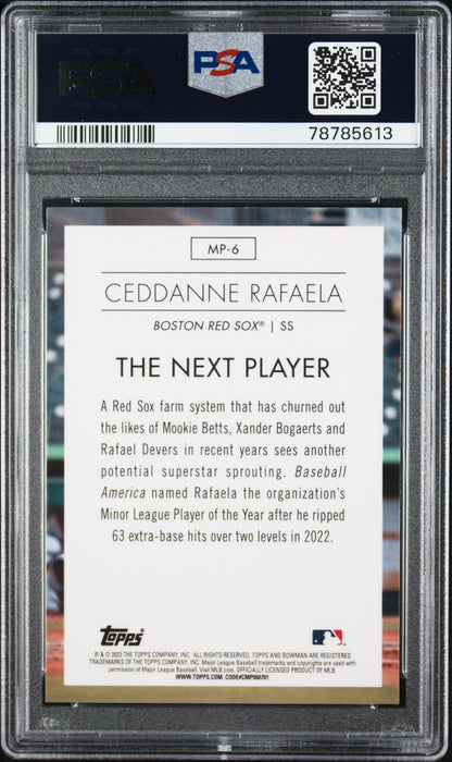Graded 2023 Topps Bowman Ceddanne Rafaela #MP6 Modern Prospects Rookie RC Baseball Card PSA 10 Gem Mint