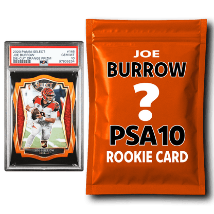 Joe Burrow PSA 10 Graded Rookie Football Card Mystery Pack