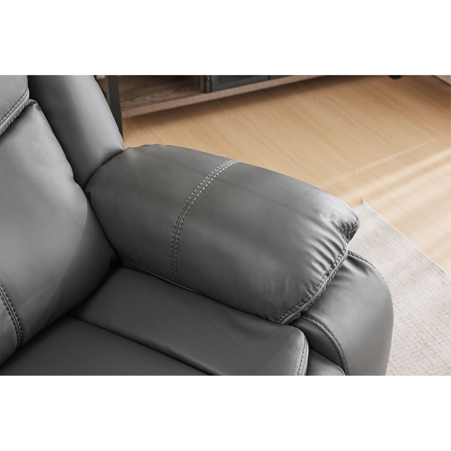 Recliner Chair With Vibration And Heating - Gray