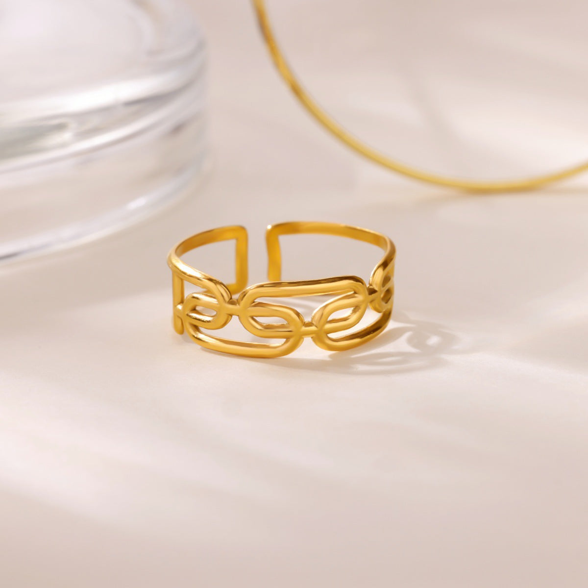 Creative Alien Big Wave Open Ring For Women