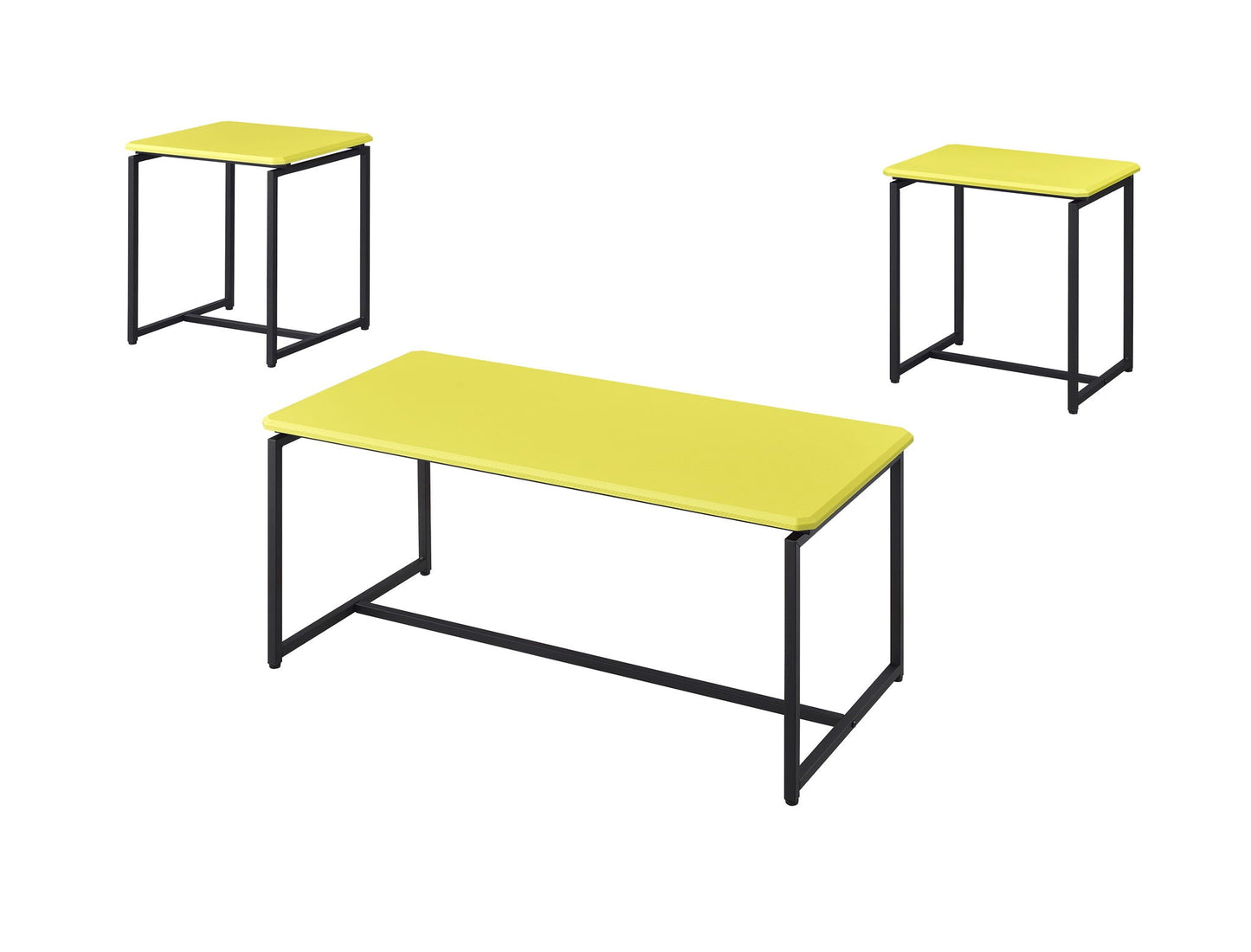 GT 3 Piece Carbon Fiber Wrap Coffee Table And End Table Set