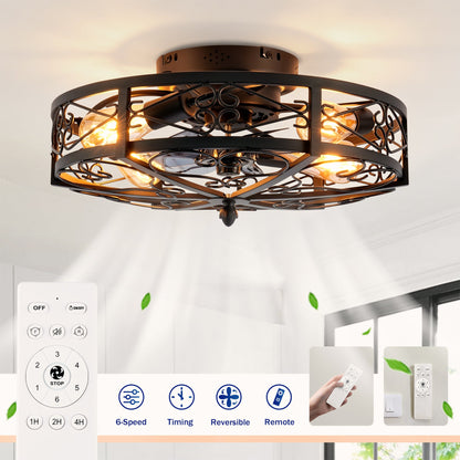 20" Mounting Type Ceiling Fan with Reversible Motor and Remote Control