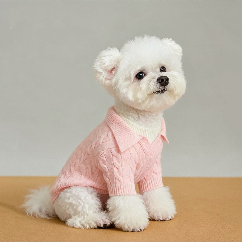 New AutumnWinter Warm Faux Two-Piece Sweater For Pet Dogs