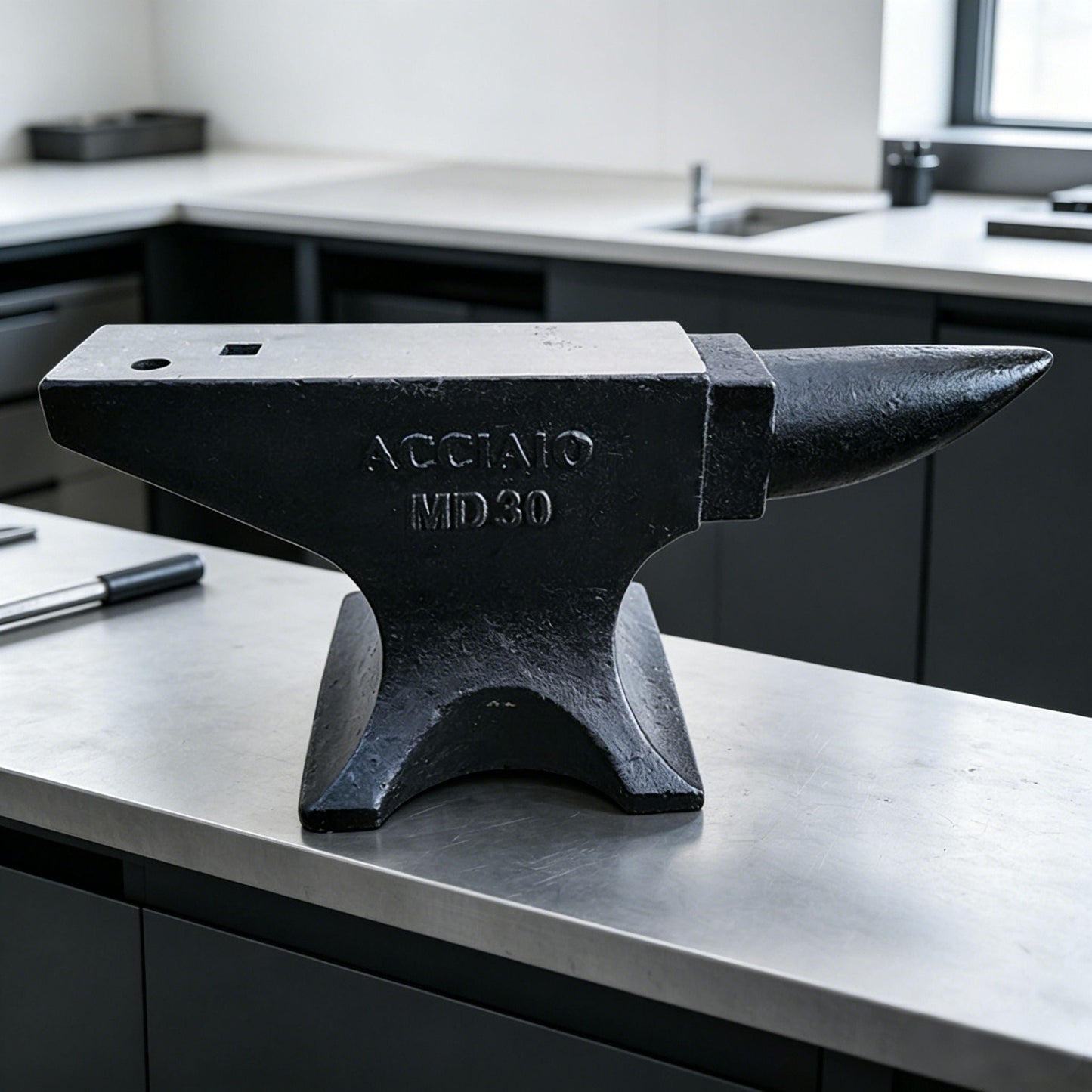 Single Horn Anvil 66Lbs Cast Steel Anvil smith For Sale Forge Tools And Equipment Anvil Rugged Round Horn Anvil smith Jewelers Metalsmith smith Tool - Black