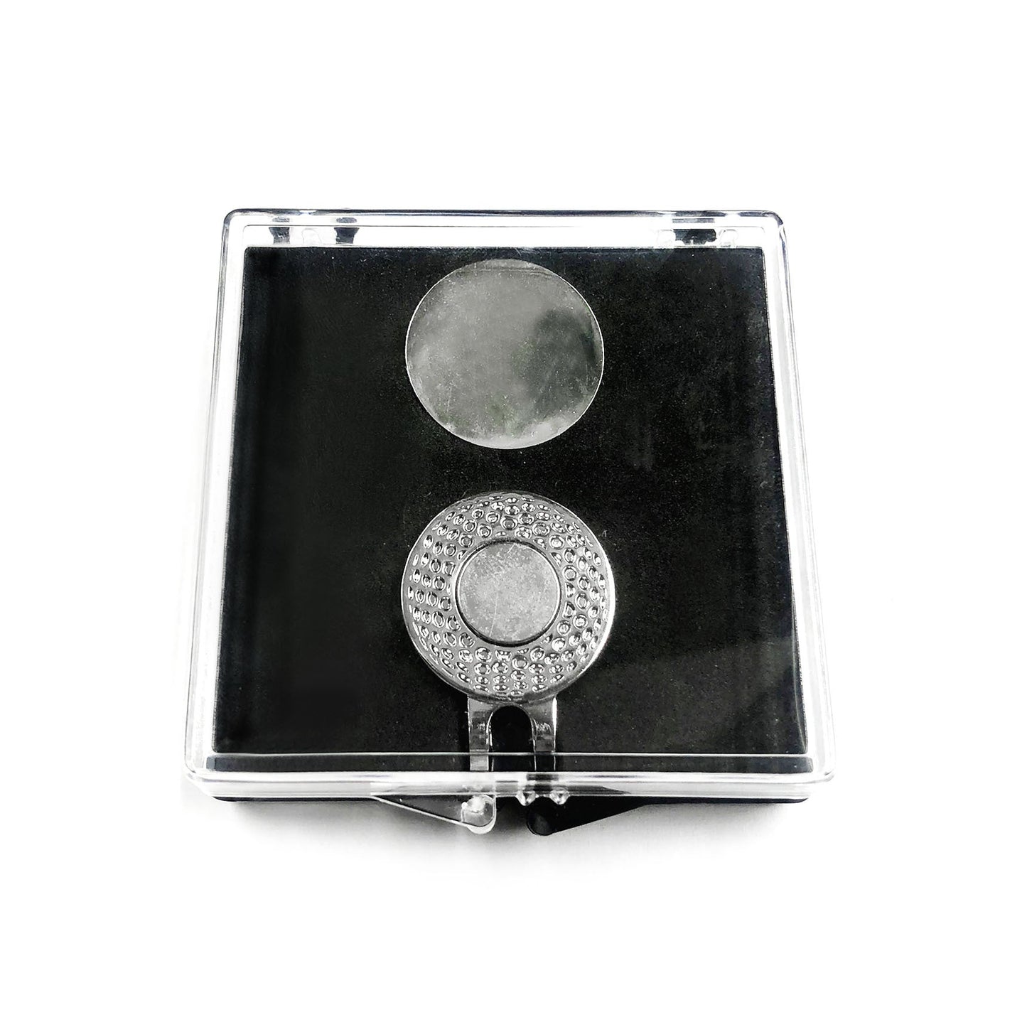 Acrylic Transparent Mark Coin Fork Cap Clip Set Gift Box