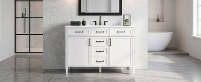 48 Inch Bathroom Vanity with Composite Sink Top