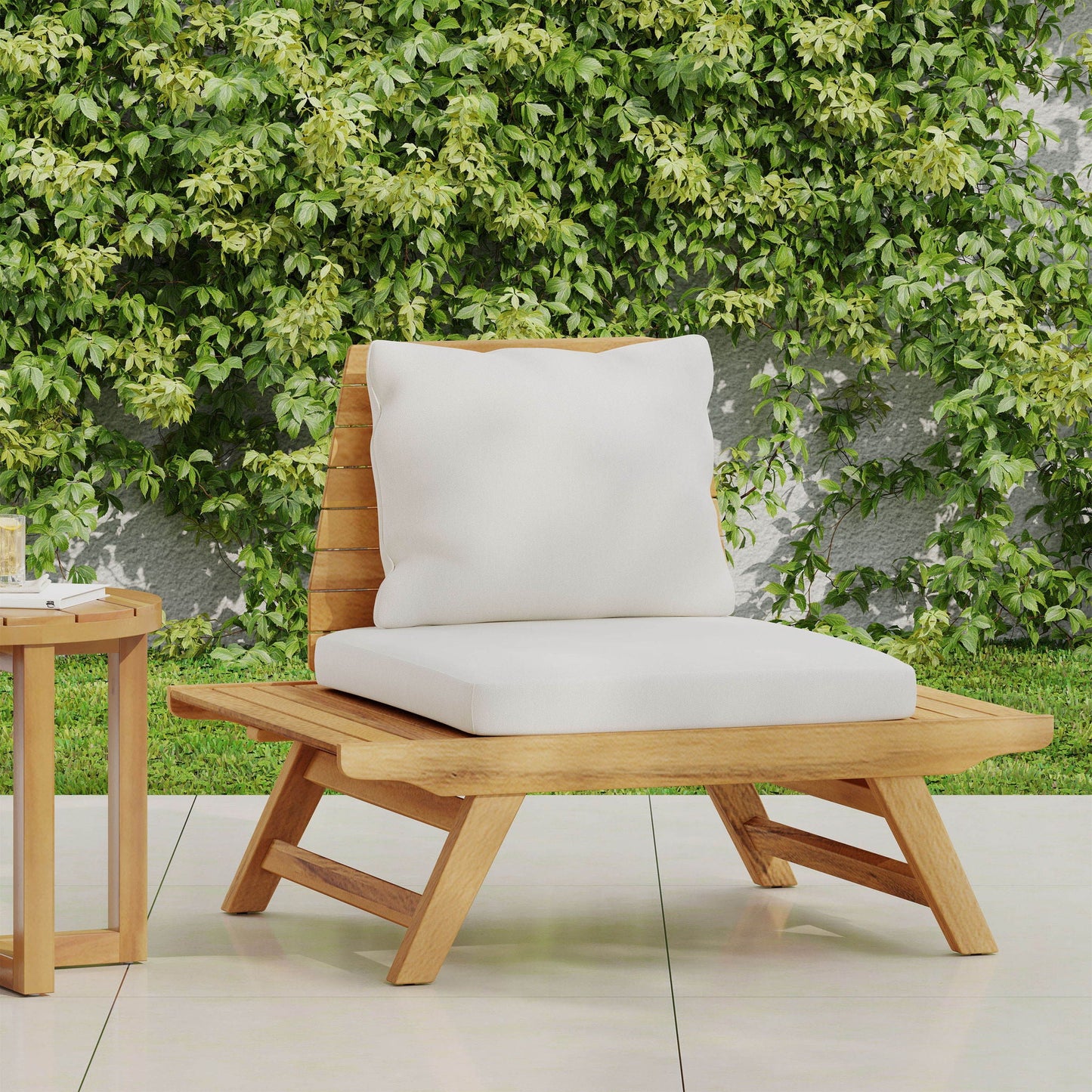Sedona Outdoor Club Chair With Slatted Design