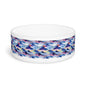 Endless Watercolor Mountain Waves - Pet Bowl