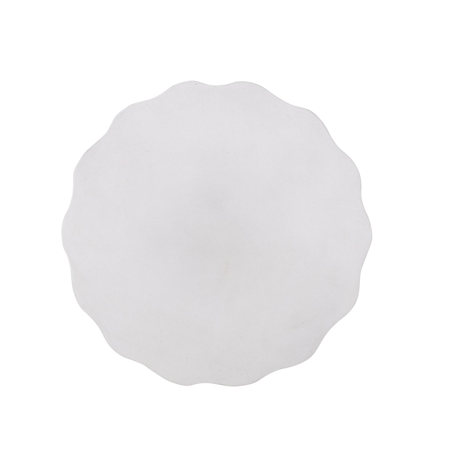 Outdoor Lightweight Concrete Side Table, Antique White