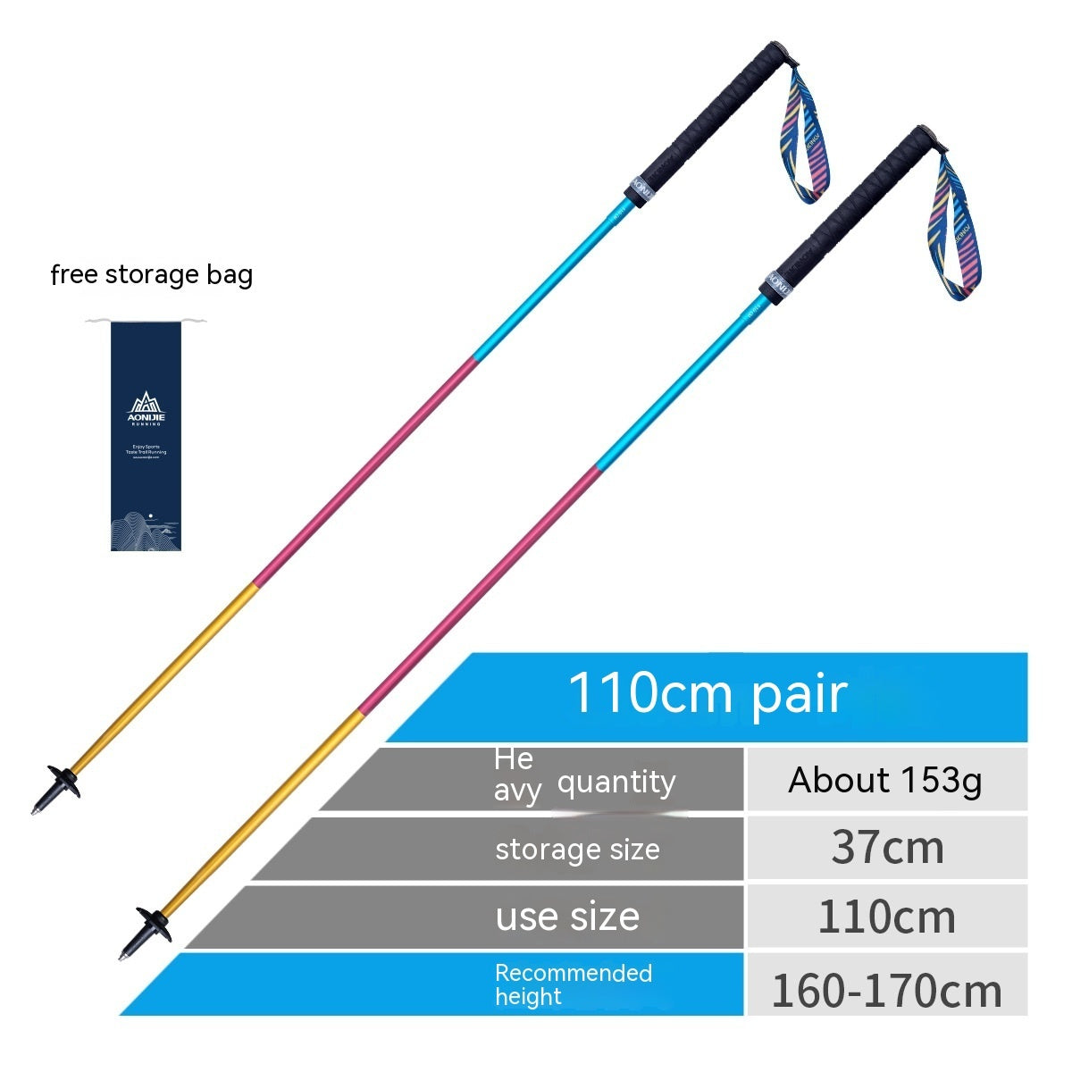 Off Road Folding Outdoor Carbon Cane Aluminum Alloy Straight Shank Hiking Cane
