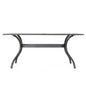 Enchantia Outdoor Rectangular Dining Table with Weave Tabletop and Flared Legs - Copper