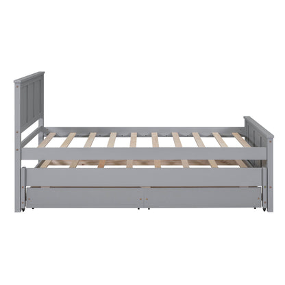 Platform Bed With Trundle And Drawers