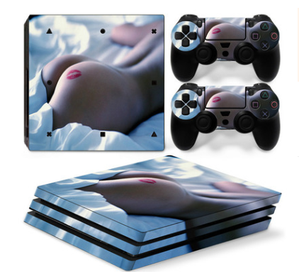 PS4 Pro Anti-Scrape Geometric Pattern Sticker | Durable Protection for Gaming Console