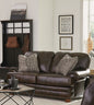 Roberto - Leather Loveseat - Cocoa