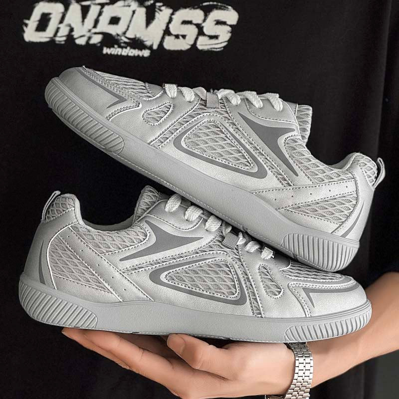 Men's 2026 Summer Trendy German Trainer Sneakers, Breathable Mesh Thick Sole Anti-slip Casual Student Footwear