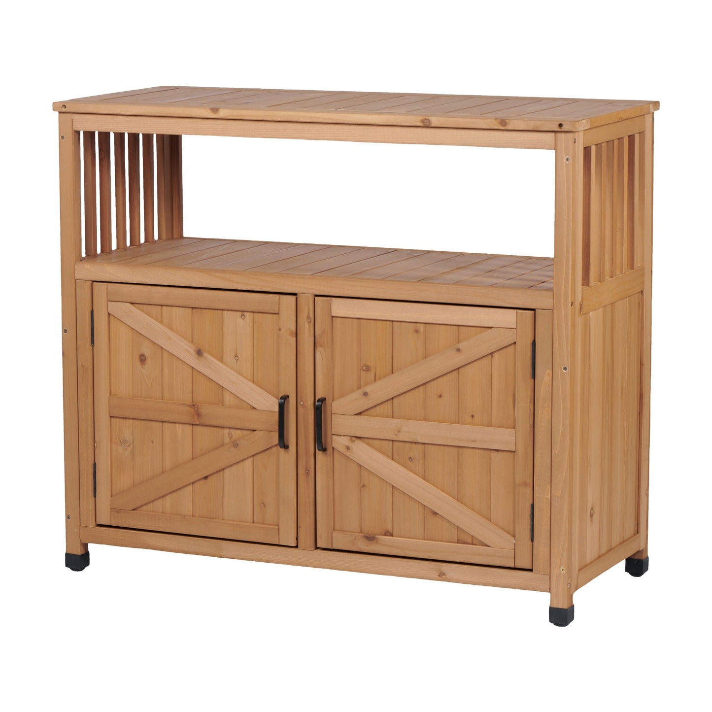 Patio Bar Table Set With Storage