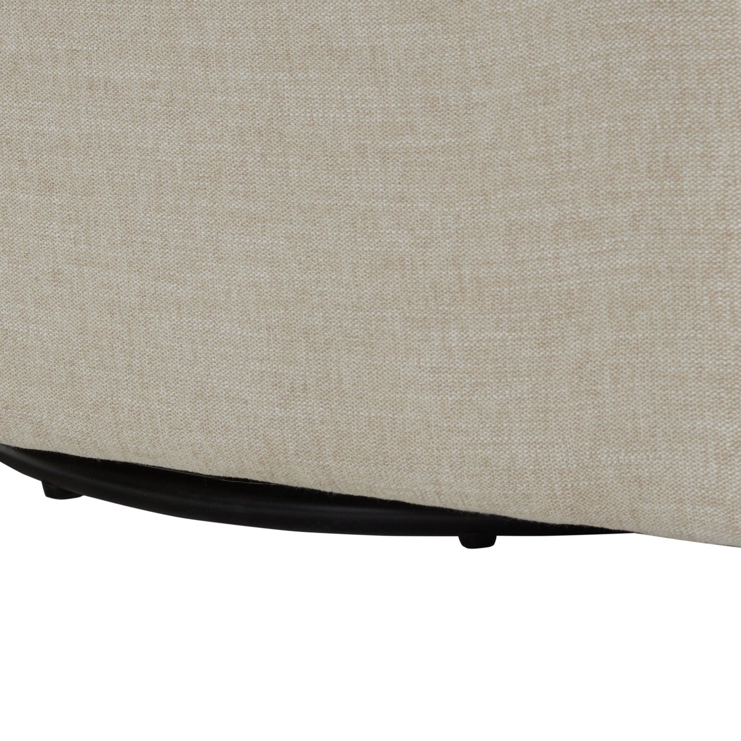 Tolland - Swivel Accent Chair With Antique Brass Nailhead Trim - Beige